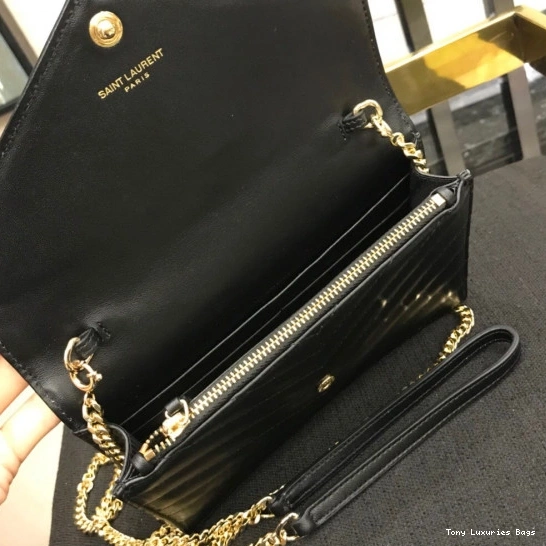 Tony Luxuries CASSANDRE CHAIN WALLET MATELASSÉ YSL 0802